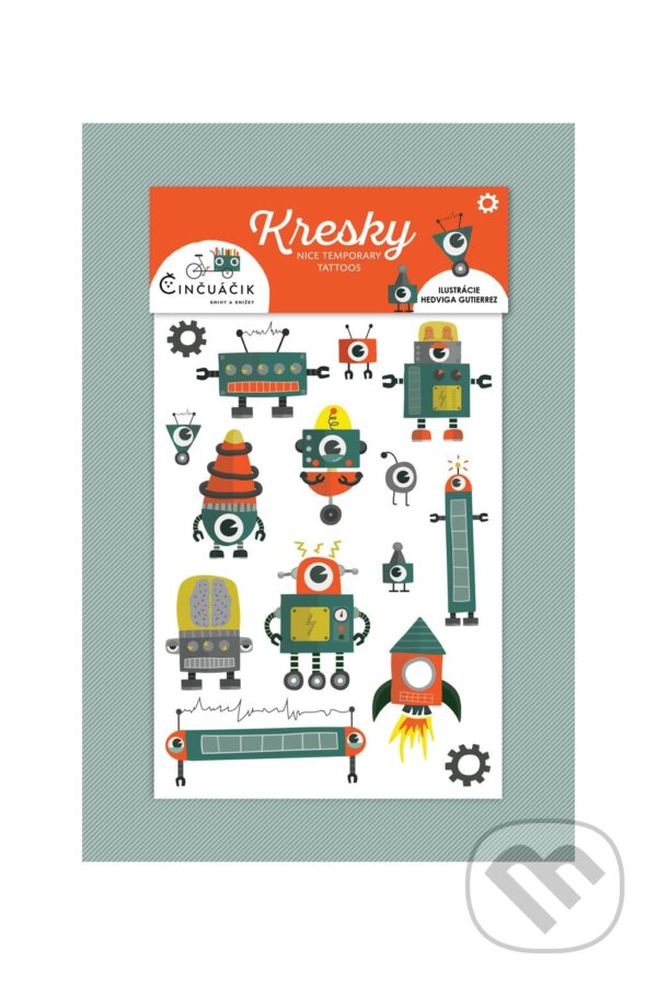 Levně Kresky: Robotické (Dočasné tetovačky) - Hedviga Gutierrez (ilustrátor)