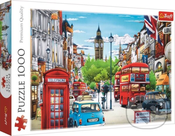 Levně Londýnska ulica - puzzle z kategorie Mestá a stavby