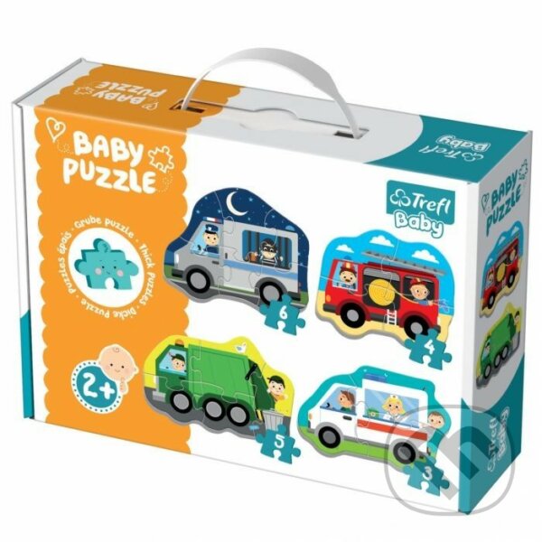 Levně Baby classic Autá a povolania - puzzle z kategorie Náučné puzzle