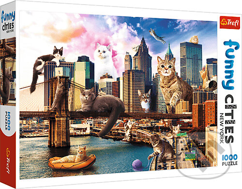 Puzzle: Crazy City -  Cats in New York (Trefl). Trefl, 2020