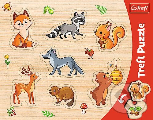 Puzzle: Rámčekové vkladacie puzzle - Les (Trefl). Trefl, 2020