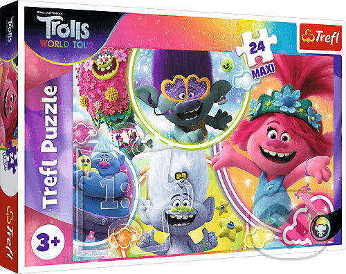 Levně V hudobnom svete Trollov - puzzle z kategorie Maxi dieliky