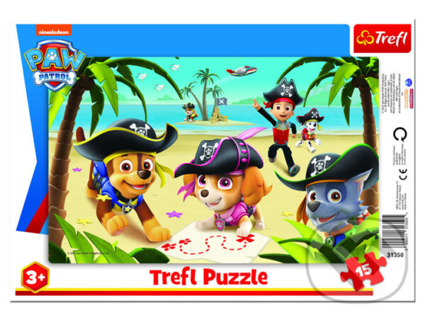 Levně Tlapková patrola: Pirátská výprava - puzzle z kategorie 15 – 60 dielikov