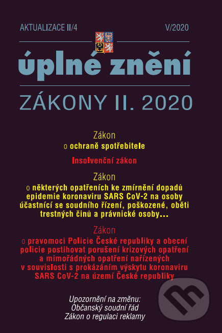 Kniha Aktualizace II/4 2020 - Zákon o ochraně spotřebitele, Insolvenční zákon