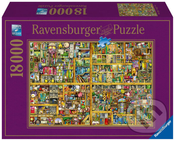 Puzzle: Kouzelná knihovna (Ravensburger). Ravensburger, 2020