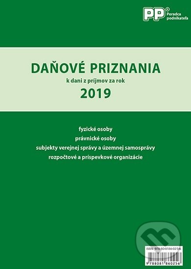 Levně Daňové priznania k dani z príjmov za rok 2019 - kniha z kategorie Dane