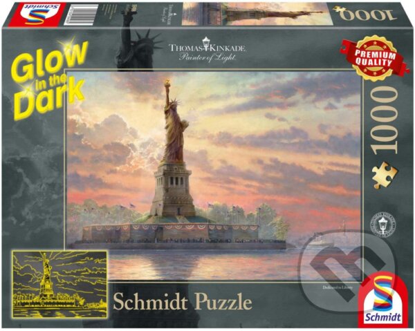Levně Statue of Liberty in the twilight - puzzle z kategorie Mestá a stavby