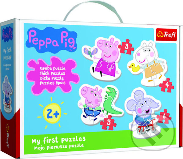 Levně Baby puzzle Prasátko Peppa 4v1 - puzzle z kategorie Maxi dieliky