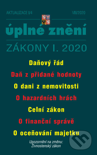 Levně Aktualizace I/4 2020 - Daňový řád, DPH, Nemovitosti