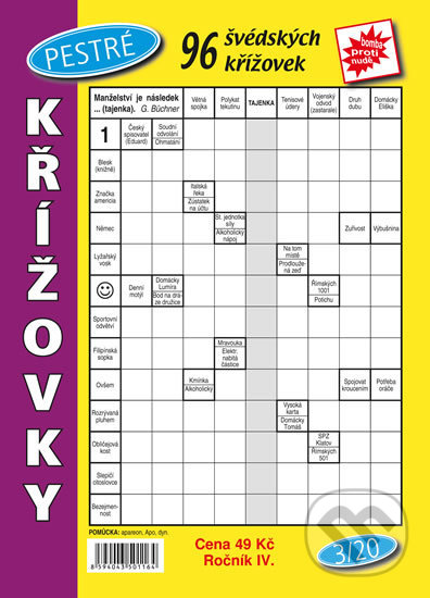 Kniha: Pestré křížovky 3/2020 (Telpres). Telpres, 2020