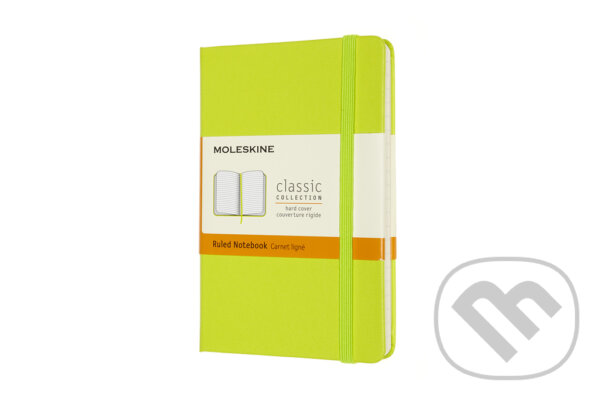 Levně Moleskine - zápisník žltozelený (malý, linajkovaný, tvrdá väzba)
