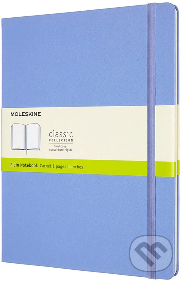 Levně Moleskine - svetlomodrý zápisník (veľký, čistý, tvrdé dosky)