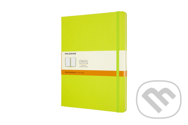 Levně Moleskine - žltozelený zápisník (veľký, linajkovaný)