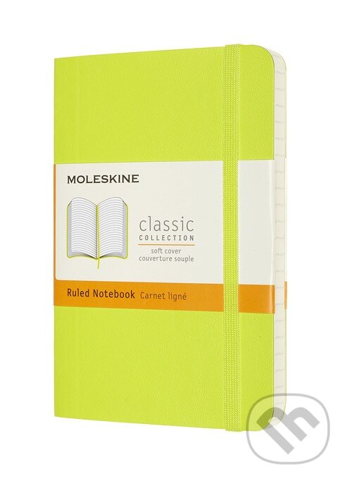 Levně Moleskine - žltozelený zápisník (malý, linajkovaný)
