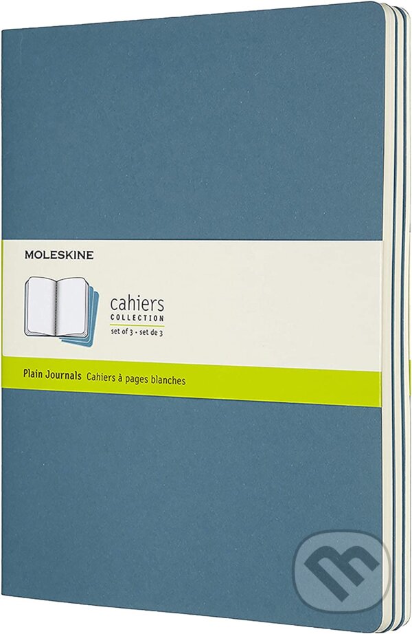 Moleskine Sešity 3 ks, čisté - modré XL