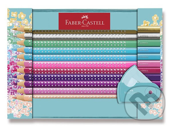 Pastelky Sparkle, darčekový set 20 farebný plech, Faber-Castell, 2020