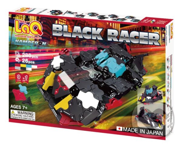 LaQ stavebnica Hamacron Constructor BLACK RACER, LaQ, 2020