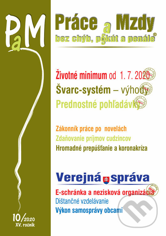 Levně Práce a mzdy 10/2020 - Životné minimum od 1. 7. 2020 - kniha z kategorie Mzdové účtovníctvo