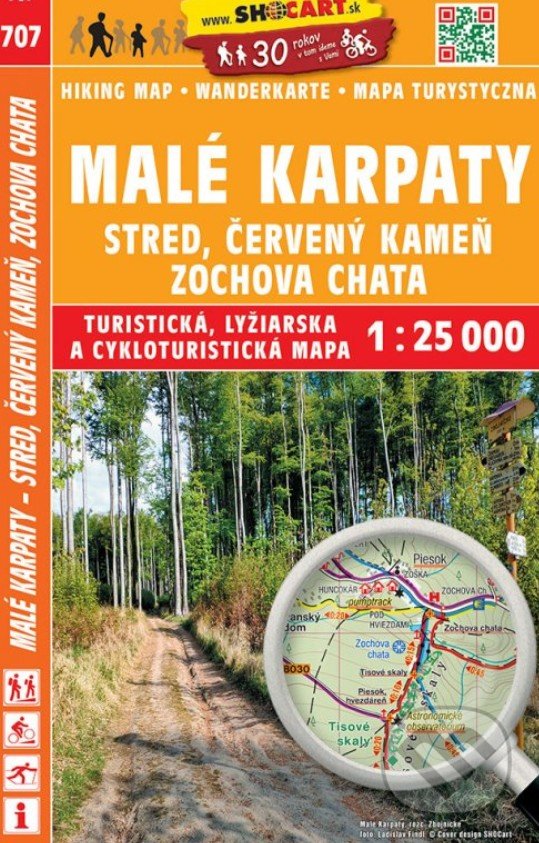 Levně Malé Karpaty, Stred, Červený Kameň 1:25 000 (Turistická mapa 707)