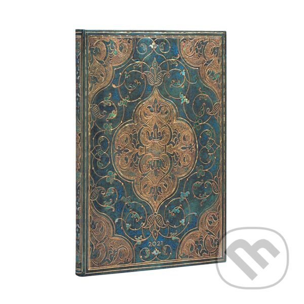 Paperblanks - diár Turquoise Chronicles 2021, Paperblanks, 2020