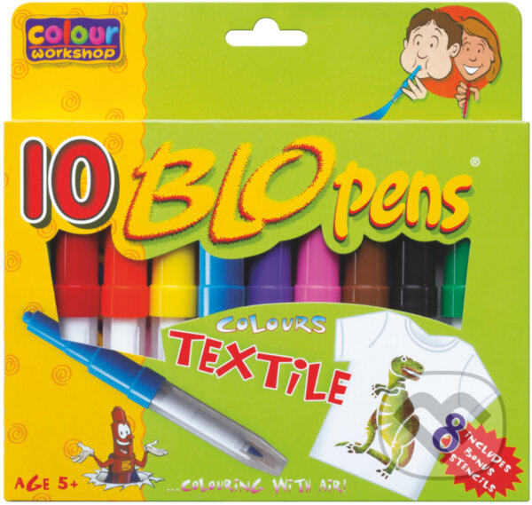 Levně Centropen Foukací fixy AIR PENS na textil 10 ks
