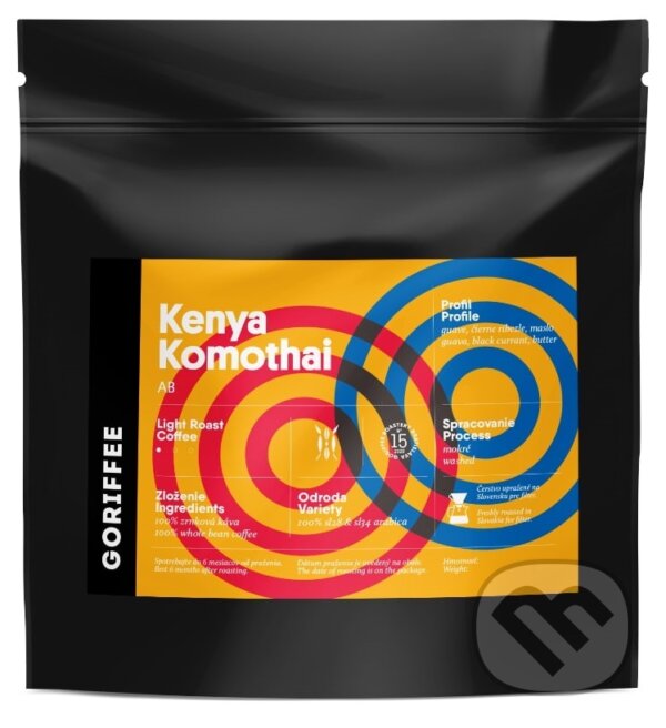 Kávy a čaje: Kenya Komothai Washed (Goriffee). Goriffee, 2020