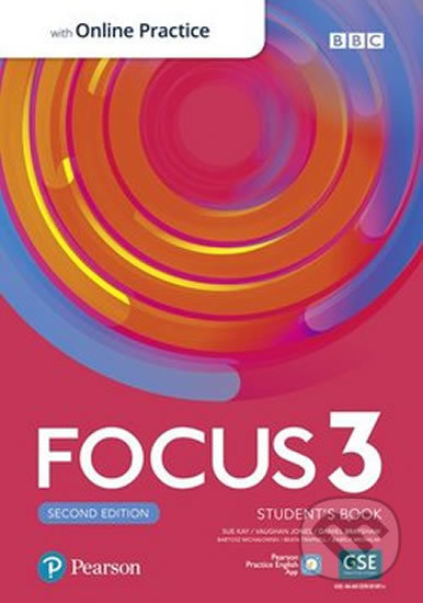 Focus 3: Student´s Book with Standard Pearson Practice English App (2nd) - Sue Kay, Pearson, 2019