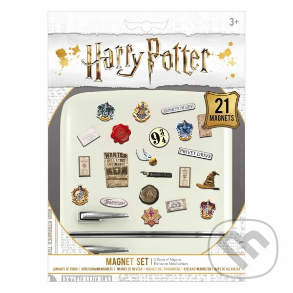 Levně Sada magnetek Harry Potter - Wizardry (21 ks)
