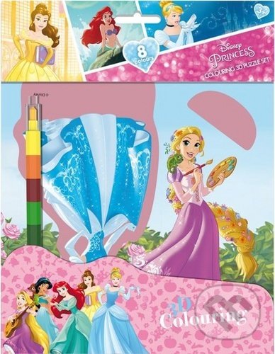 Levně Disney Princezny: Omalovánkové 3D postavy