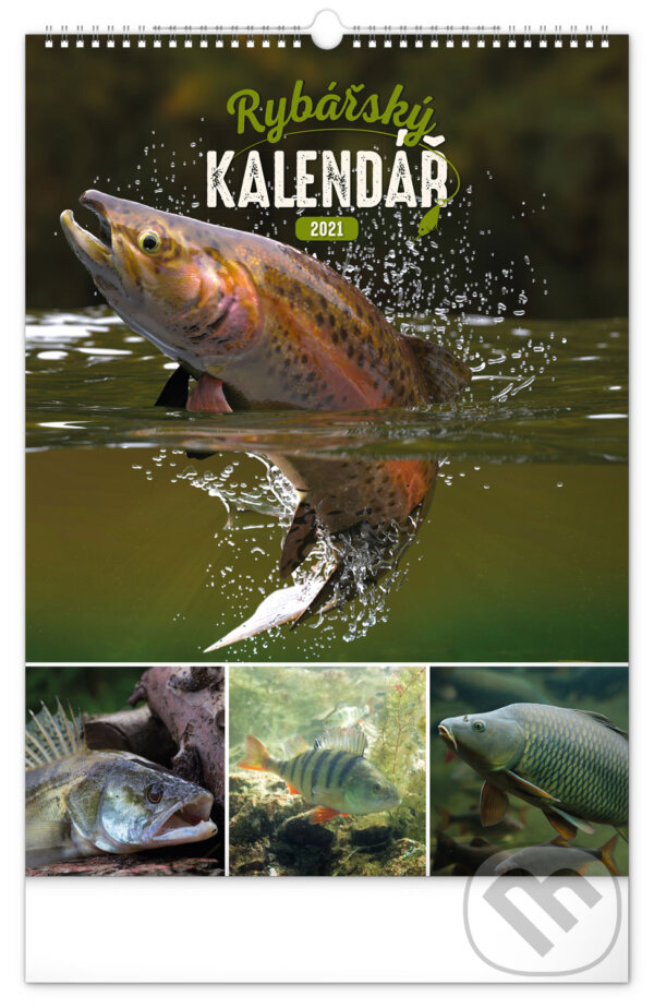 Nástěnný kalendář Rybářský 2021, Presco Group, 2020