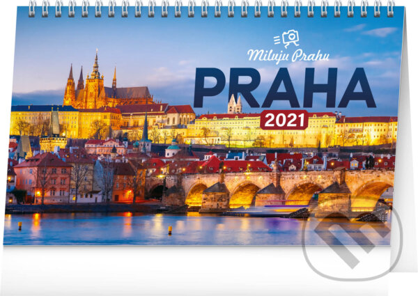 Stolní kalendář Praha – Miluju Prahu 2021, Presco Group, 2020