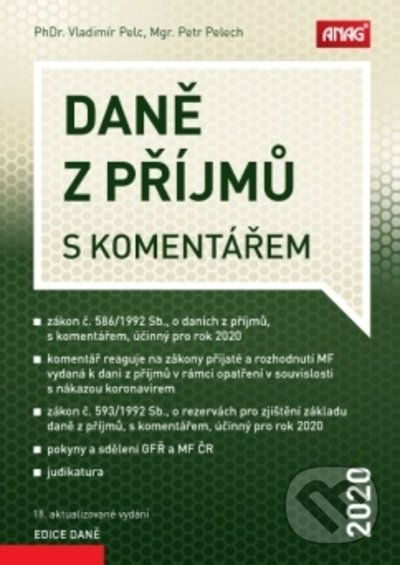 Levně Daně z příjmů s komentářem 2020 - Petr Pelech, Vladimír Pelc - kniha z kategorie Dane