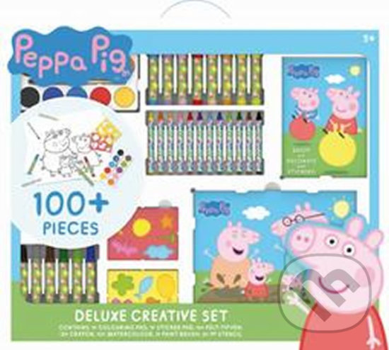 Levně Mega kreativní set: Prasátko Peppa - kniha z kategorie Samolepky
