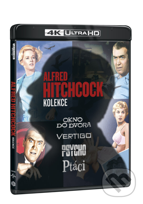 Alfred Hitchcock kolekce (Psycho, Ptáci, Vertigo, Okno do dvora) 4Blu-ray (4K Ultra HD) - Alfred Hitchcock, Magicbox, 2020