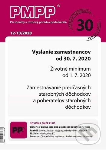 Levně Personálny a mzdový poradca podnikateľa 12-13/2020