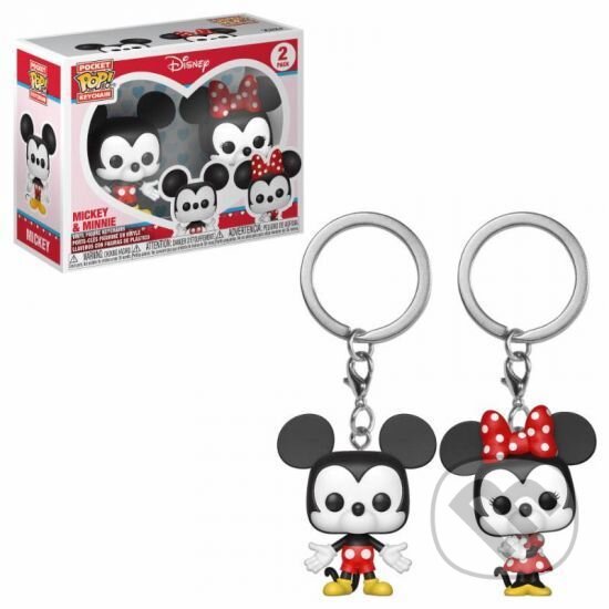 Funko POP Keychain: Disney 2PK - Mickey & Minnie (Exc), Funko, 2020