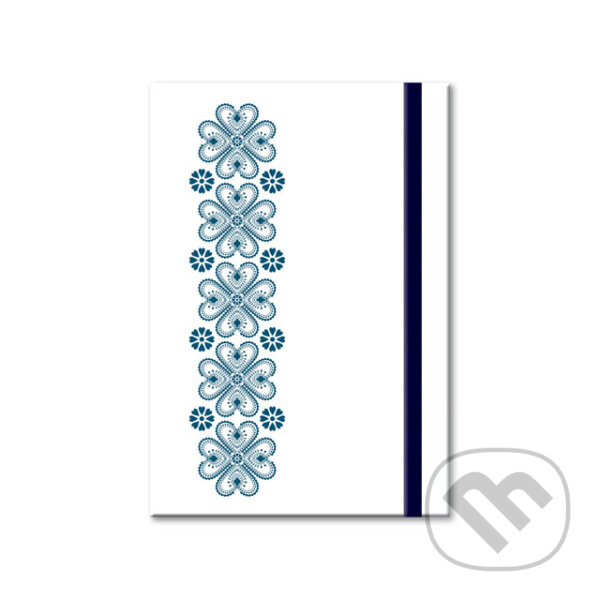 Notes Ornament (linajkovaný, s elastickým zatváraním)