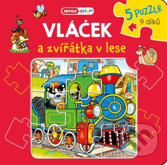 Levně Vláček a zvířátka v lese – Knížkové puzzle - kniha z kategorie Pre deti a mládež