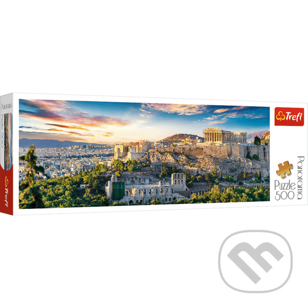 Puzzle: Akropolis, Athény - Panoramatické (Trefl)