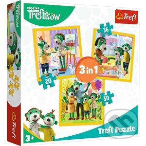 Levně Treflíci: Být spolu je fajn 3v1 - puzzle z kategorie 60 – 300 dielikov