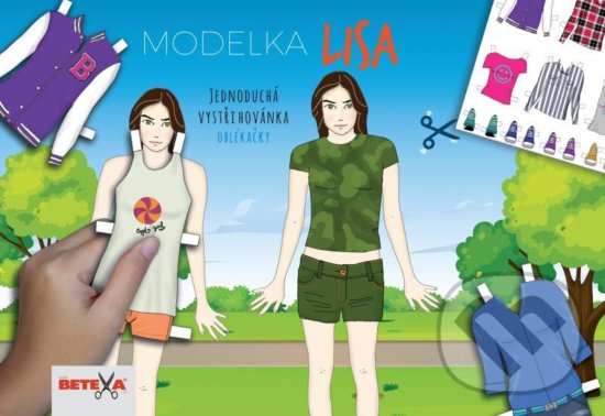 Modelka Lisa - Jednoduchá vystřihovánka (Betexa)