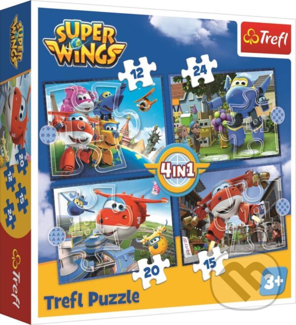 Puzzle: Super Wings: Úžasný tým 4v1 (Trefl). Trefl, 2020