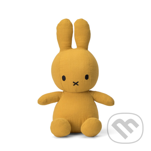 Levně Miffy sediaca mušelín žltá 23cm