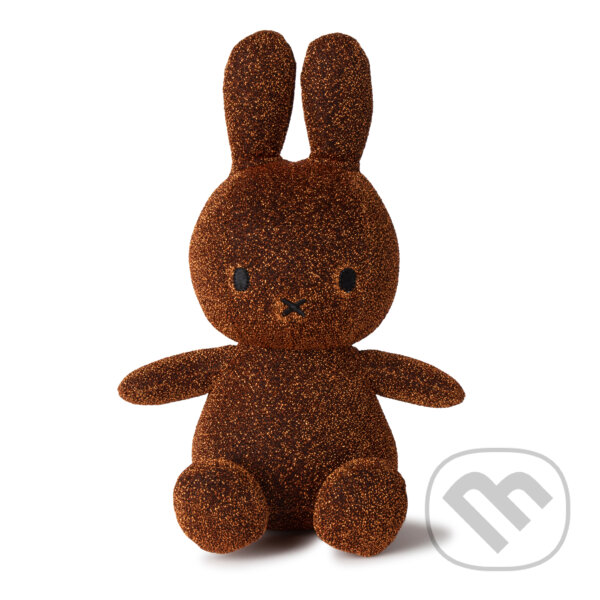 Levně Miffy sediaca trblietky medené 23cm