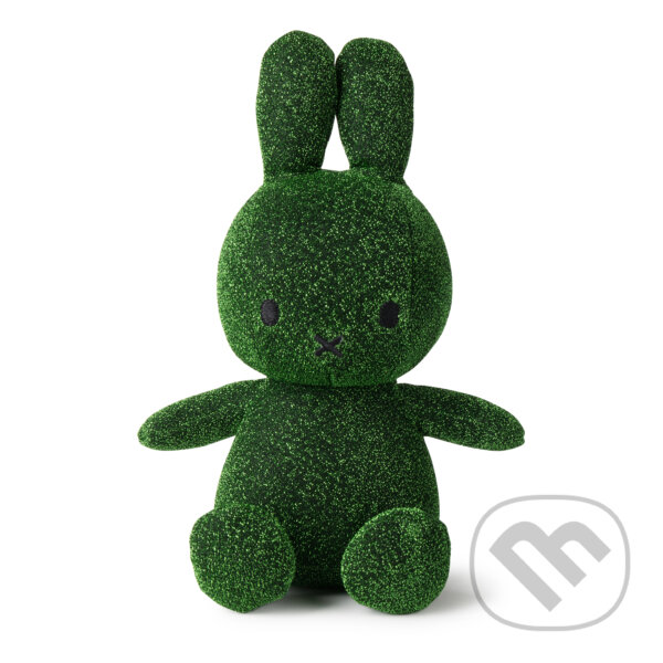 Levně Miffy sediaca trblietky zelené 23cm