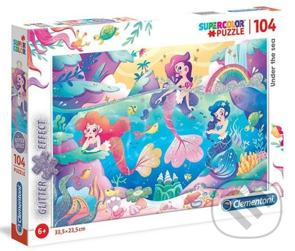 Levně Supercolor Pod mořem Glitter - puzzle z kategorie 15 – 60 dielikov