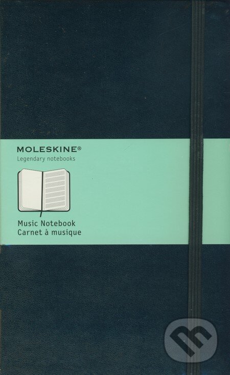 Levně Moleskine - notový zápisník čierny (stredný)