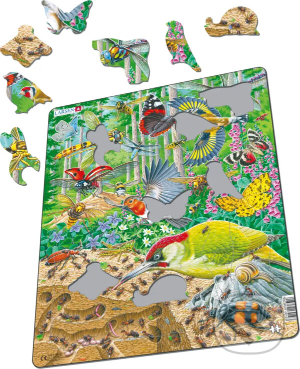 Levně Rušný lesný život FH46 - puzzle z kategorie Náučné puzzle