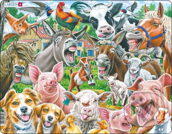 Levně Veselá domáca farma - selfie CZ1 - puzzle z kategorie Náučné puzzle