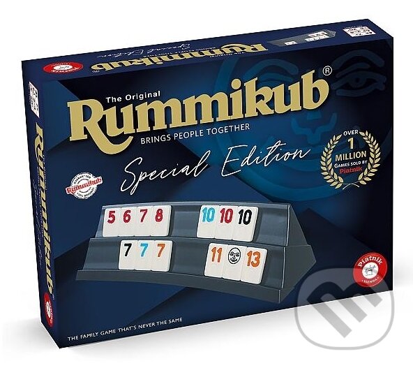 Spoločenská hra: Rummikub Special Edition - limitovaná edice (Ephraim Hertzano). Piatnik, 2020